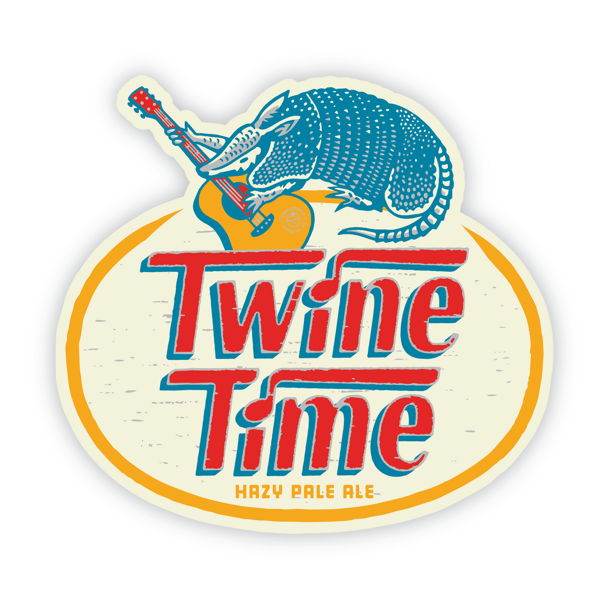 Twine Time Badge Sticker Independence Brewing