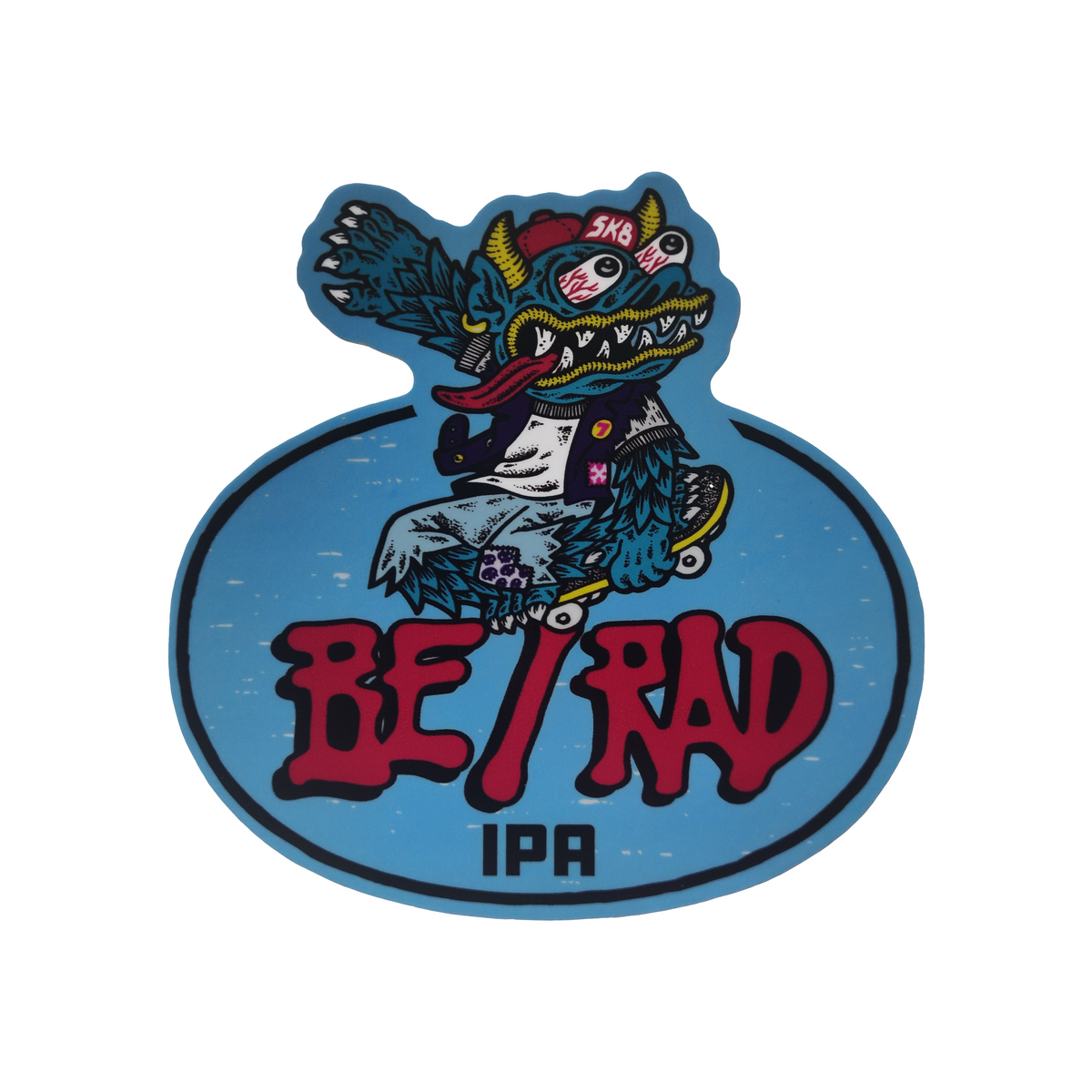 Be Rad IPA Badge Sticker – Independence Brewing