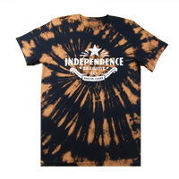 Indy Scroll Logo Bleach Tie Dye Tee