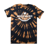 Indy Scroll Logo Bleach Tie Dye Tee