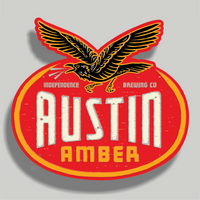 Austin Amber Metal Sign