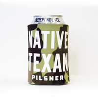 Native Texan Koozie -Camo