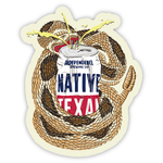 Native Texan Rattlesnake Sticker