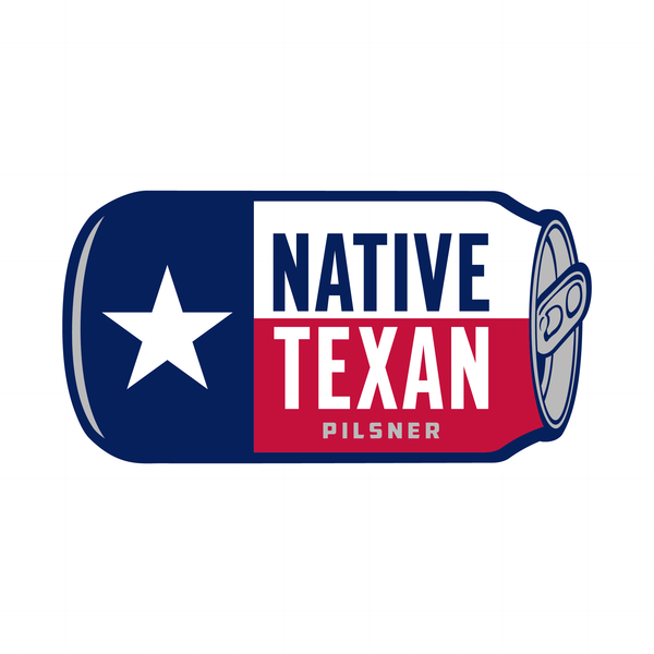 Native Texan Can Sticker